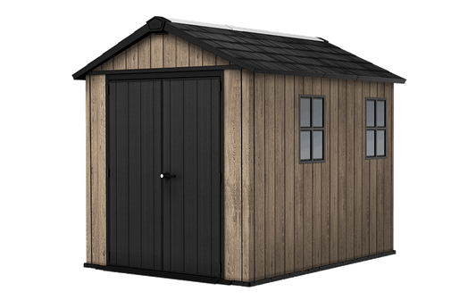 Signature Apex Shed 7.5x9ft - Ashwood Brown