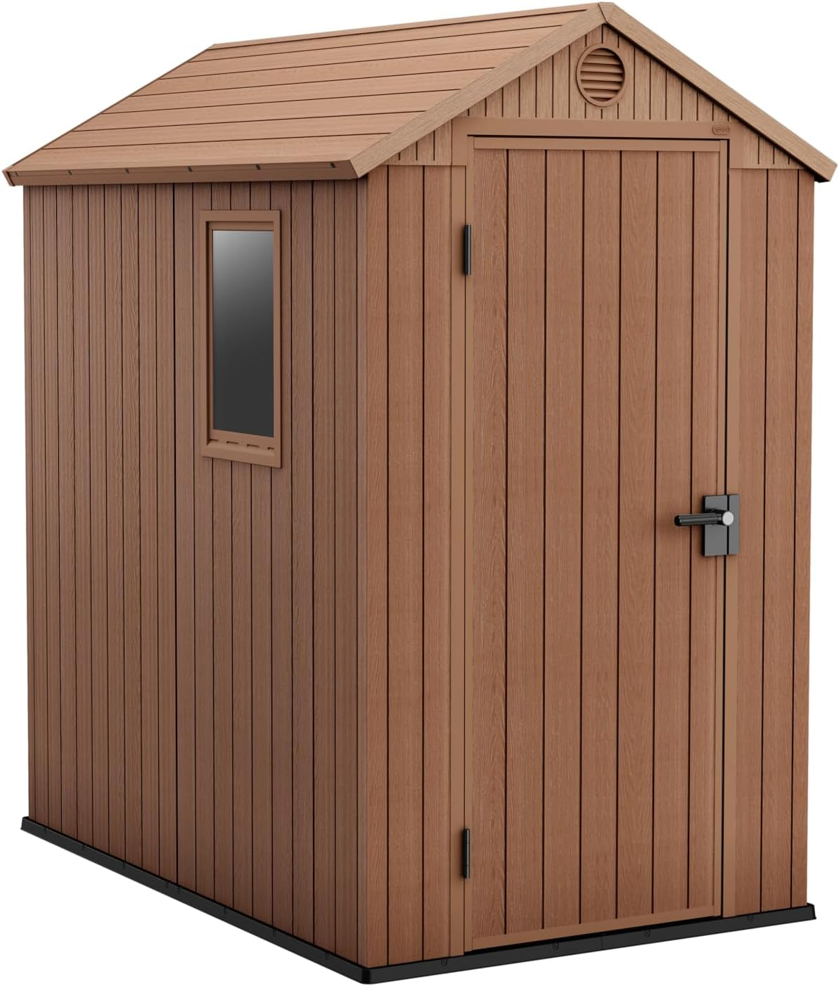 Darwin 4X6 Garden Shed with Natural Wood-Look | Evotech Composite, Weather-Resistant