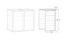 240L Bin Hideaway Extension - Grey